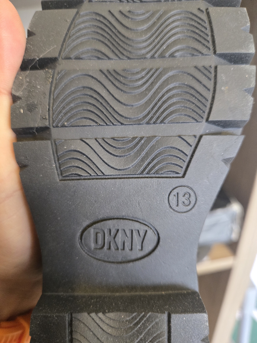 DKNY Black Studded Combat Boots - Picture 8 of 8